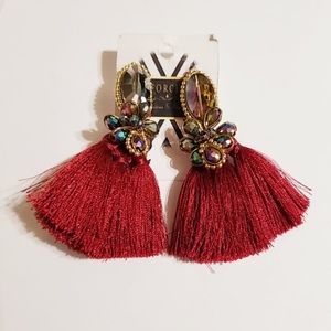 Tassel earring. 100% handmade